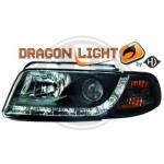 Paire Phares avant Daylight Led Audi A4 B5 Berline 1994 a 1999 Noir