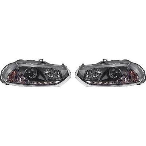 Paire de Phares Daylight Alfa Romeo 156 de 1997 a 2003 Noir Led