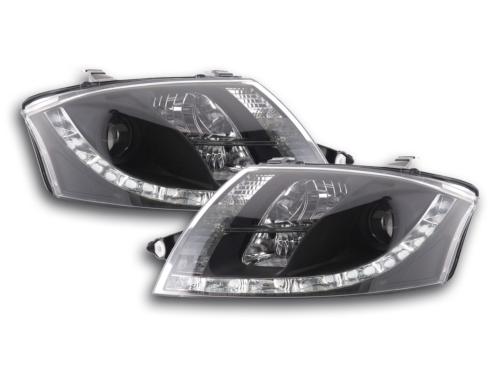 Paire de feux phares Daylight Led Audi TT 8N 1998-2006 Noir