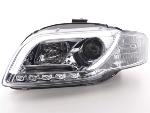 Paire de feux phares Daylight Led Audi A4 8E/B7 2004-2008 chrome