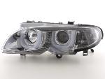 Paire de feux phares Angel Eyes BMW serie 3 E46 Berline 02-05 chrome