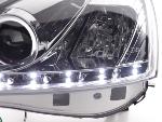 Paire de feux phares Daylight Led Opel Corsa C 01-06 Chrome