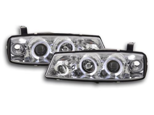 Paire de feux phares Angel Eyes Opel Calibra de 90-98 chrome