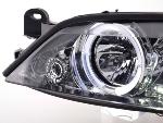 Paire de feux phares Angel Eyes Opel Vectra B de 99-02 chrome