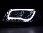 Paire de feux phares Daylight Led Audi A6 4B/C5 97-01 chrome