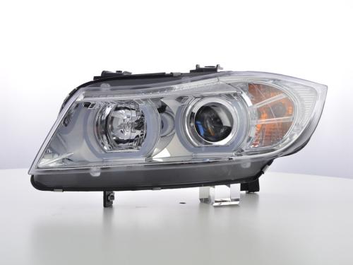 Paire de feux phares Daylight Led BMW serie 3 E90/E91 Break 05-08 chrome