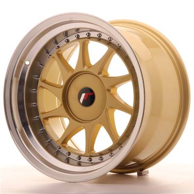 Jante JAPAN RACING JR26 17x10 ET20-25 BLANK Gold Machined Lip