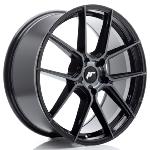 Jante JR Wheels JR30 20x8 ET20-40 - 5 trous sur mesure - Black machined Tinted face