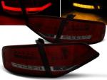 Paire de feux arriere Audi A4 B8 2008 a 2011 berline LED bar rouge fume