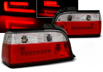 Paire de feux arriere BMW serie 3 E36 coupe cab de 12/1990 a 08/1999 LED BAR rouge et blanc
