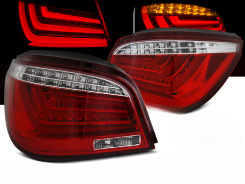 Paire de feux arriere BMW serie 5 E60 Berline de 2003 a 2007 LED BAR rouge blanc