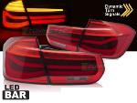 Paire de feux arriere BMW serie 3 F30 Berline 11-18 LED BAR Dyn Rouge