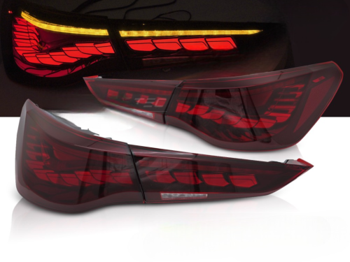 Paire feux arriere BMW Serie 4 G22/G23 20-24 FULL OLED Dyn Rouge