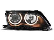 Paire de phares BMW serie 3 E46 Berline 01-05 angel eyes noir