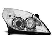 Paire de feux phares Opel Vectra C 05-08 angel eyes chrome