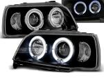 Paire de feux phares Renault Clio 90-95 angel eyes noir