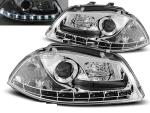 Paire de feux phares Seat Ibiza 6L 02-08 Daylight led chrome