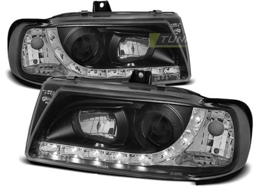 Paire de feux phares Seat Ibiza / Cordoba 93-99 Daylight led noir