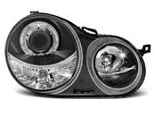 Paire de feux phares VW Polo 9N 01-05 angel eyes noir