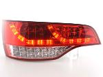 Paire de feux arrière Audi Q7 06-09 Led Rouge Chrome