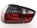 Paire feux arrière BMW Serie 3 E90 Berline 2005 a 2008 Rouge Noir Led