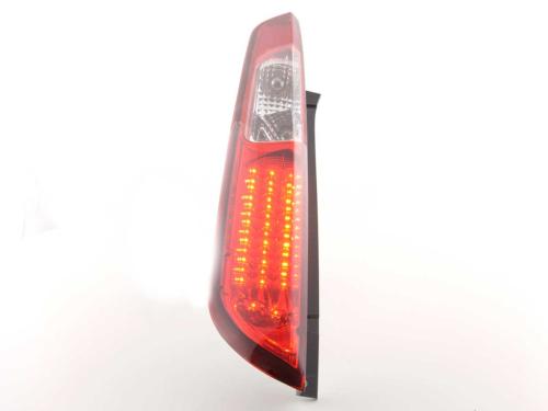 Paire feux arrière Ford Focus 2 5 portes 2008 a 2010 Rouge Chrome Led