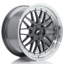 Jante JR Wheels JR23 19x9 ET20-40- 5 Trous sur mesure -Hyper Gray w/ Machined Lip