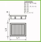 Filtre a air Green pour VW Bora de 1999 a 2005 1.9L SDI-68cv