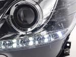 Paire de feux phares Daylight led Mercedes Classe C W204 07-10 chrome