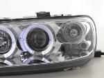 Paire de feux phares Angel Eyes Fiat Punto de 99-02 chrome