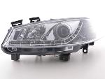 Paire de feux phares Daylight Led Renault Megane 03-06 Chrome