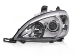 Feu phare Gauche Adaptable Mercedes ML W163 de 2001 a 2005 Chrome Halogene