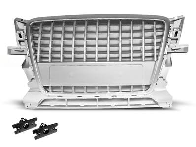 Grille de calandre pour Audi Q5 2008 a 2012 look Sport argent