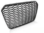 Grille Calandre en ABS Audi A6 C7 2011 a 2014 Look Sport Noir Brillant PDC