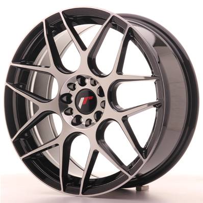 Jante JAPAN RACING JR18 18" x 7,5" 5x114,3 5x112 ET 40 Black Machined Face