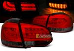 Paire de feux arriere VW Golf 6 08-12 rouge fume led Bar