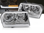 Paire de feux phares Chrysler 300C de 2005 a 2008 Tube Light Chrome