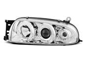 Paire de feux phares Ford Fiesta MK4 95-99 angel eyes chrome