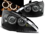 Paire de feux phares Ford Focus 01-04 angel eyes noir