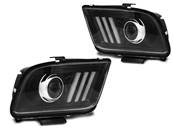 Paire de feux phares Ford Mustang 04-09 LED LTI noir