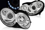 Paire de feux phares Mercedes CLK W209 03-10 Daylight led chrome