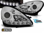 Paire de feux phares Mercedes SLK R171 04-11 Xenon DRL Chrome