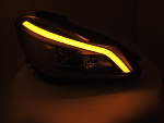 Paire de Phares Mercedes W204 de 2011 a 2014 LED LTI DRL Dynamique Noir
