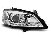 Paire de feux phares Opel Astra G 97-04 Daylight led chrome