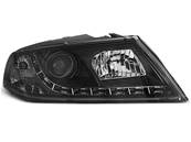 Paire de feux phares Skoda Octavia 2 04-08 xenon Daylight led noir