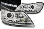 Paire de feux phares Skoda Octavia 09-12 Daylight led chrome