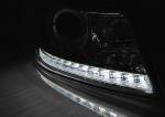 Paire de feux phares Skoda Octavia 09-12 Daylight led DRL chrome