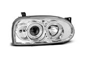 Paire de feux phares VW Golf 3 91-97 angel eyes chrome