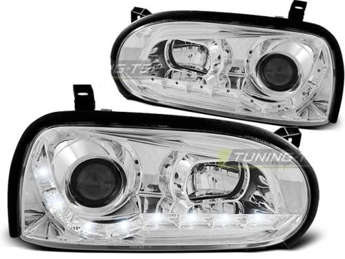 Paire de feux phares VW Golf 3 91-97 daylight led chrome