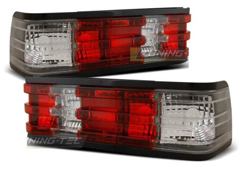 Paire de feux arriere Mercedes W201 / 190 82-93 rouge blanc